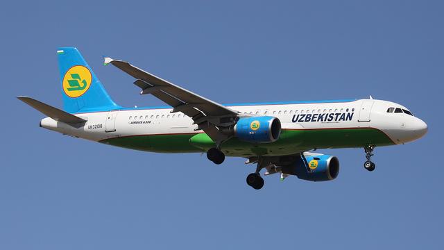 UK32018:Airbus A320-200:Uzbekistan Airways